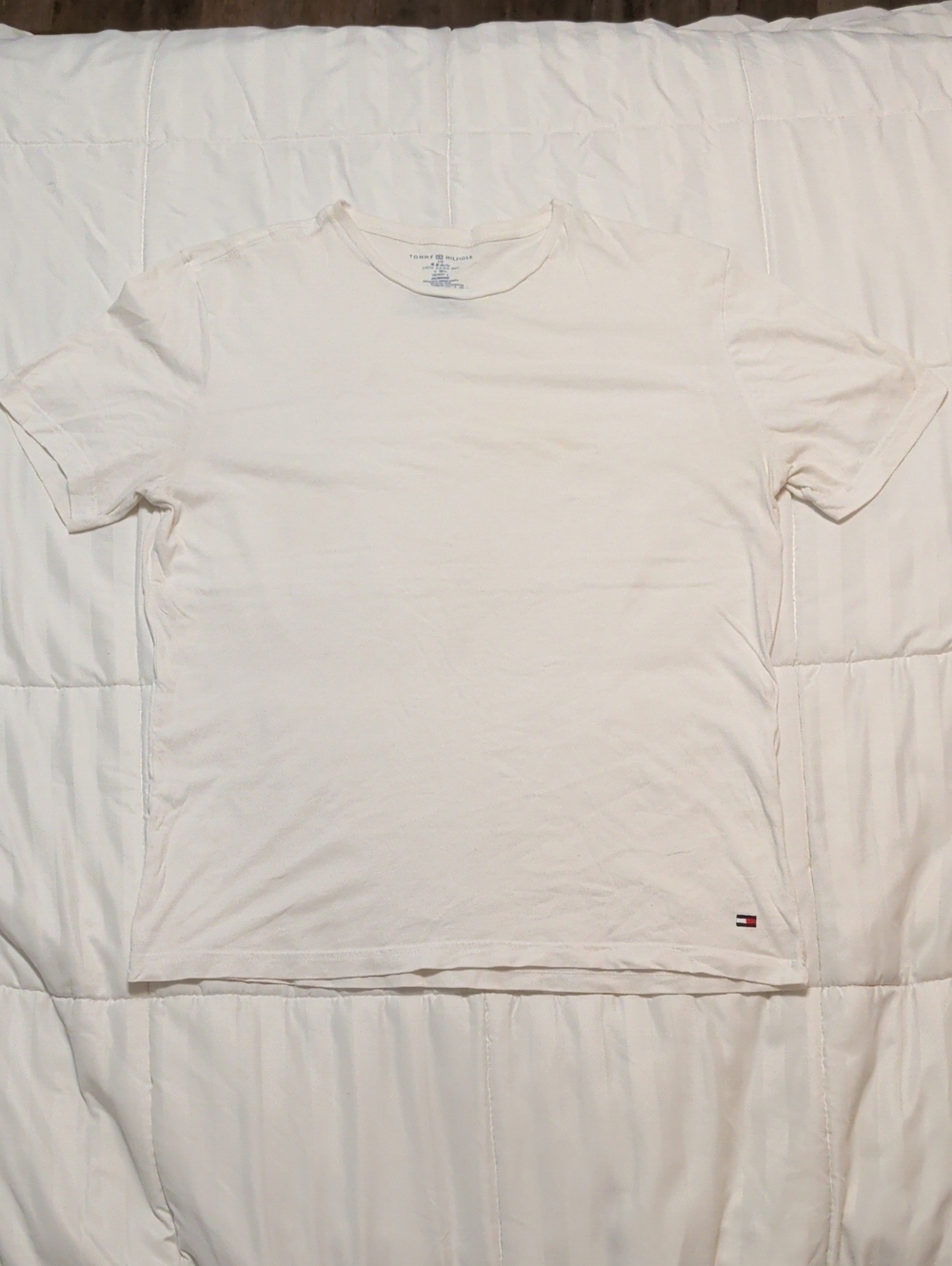 Tommy Hilfiger White Short Sleeve Crew Neck Tee